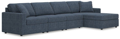 Modmax - Ink - Sectional Blue 4 Pc. Sectional With Raf Corner Chaise by Signature Design by Ashley® | Bel Furniture