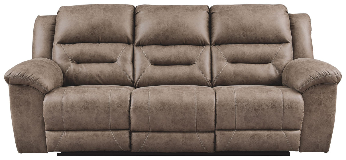 Stoneland - Power Reclining Sofa Light Brown by Signature Design by Ashley® | Bel Furniture