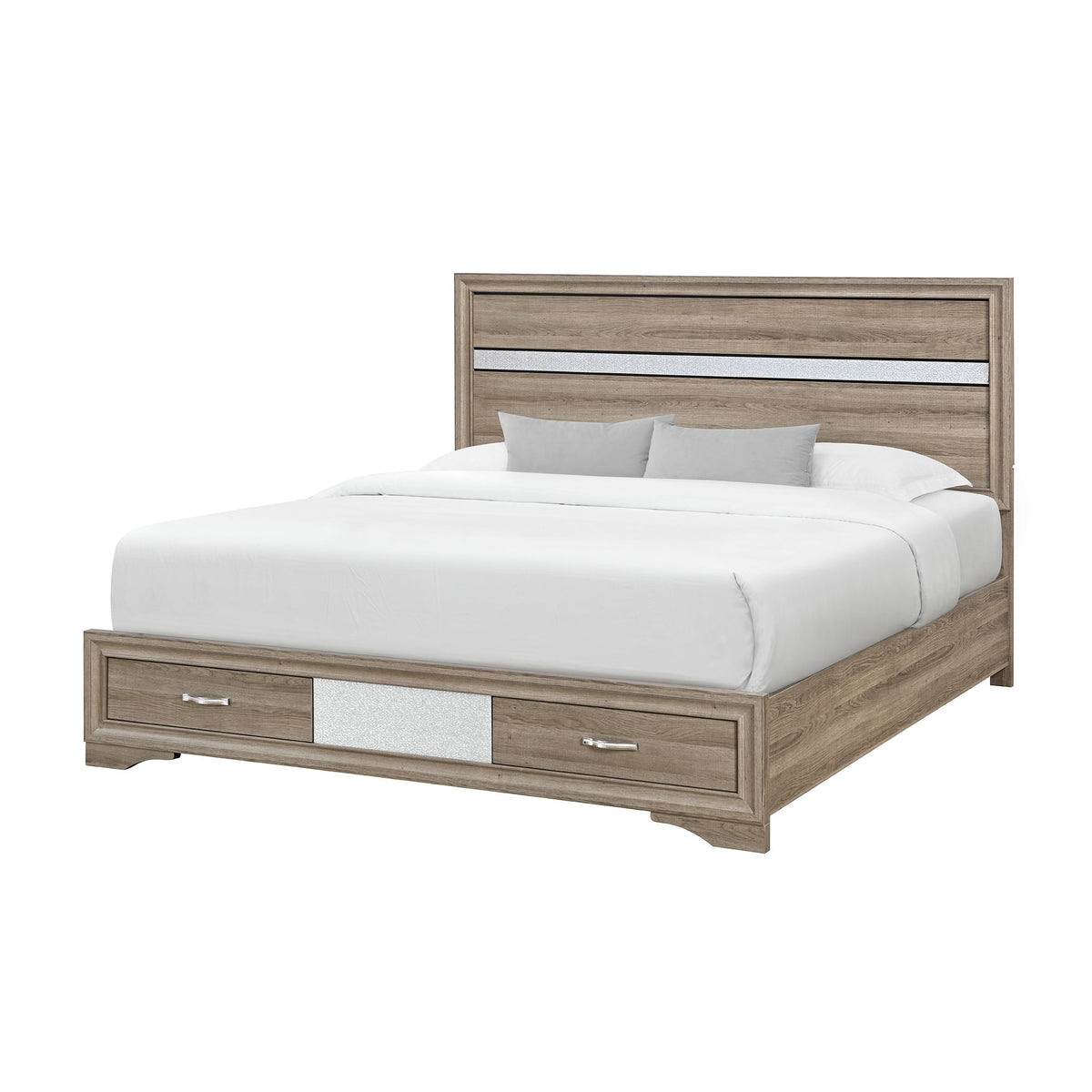 Ryder - Bed With Panel Headboard, 2 Drawer Footboard