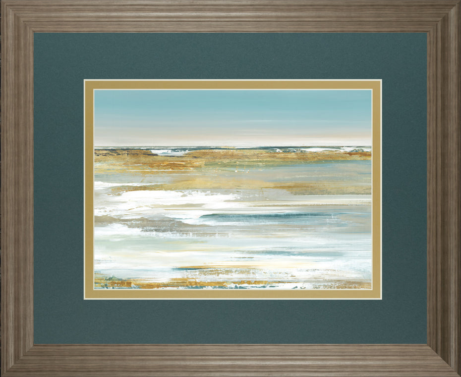 Blue Horizon By Valeria Mravyan - Framed Print Wall Art - Blue