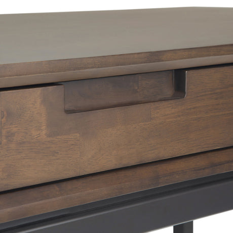 Banting - Mid Century Desk - Walnut Brown by Simpli-Home | Bel Furniture