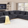 Nadine - Corduroy Modular Corner Sectional Sofa With Left Facing Chaise by Lilola Home | Bel Furniture