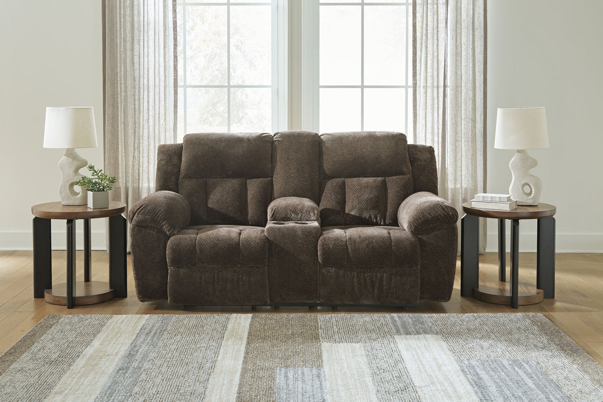 Frohn - Dbl Reclining Loveseat With Console by Signature Design by Ashley® | Bel Furniture