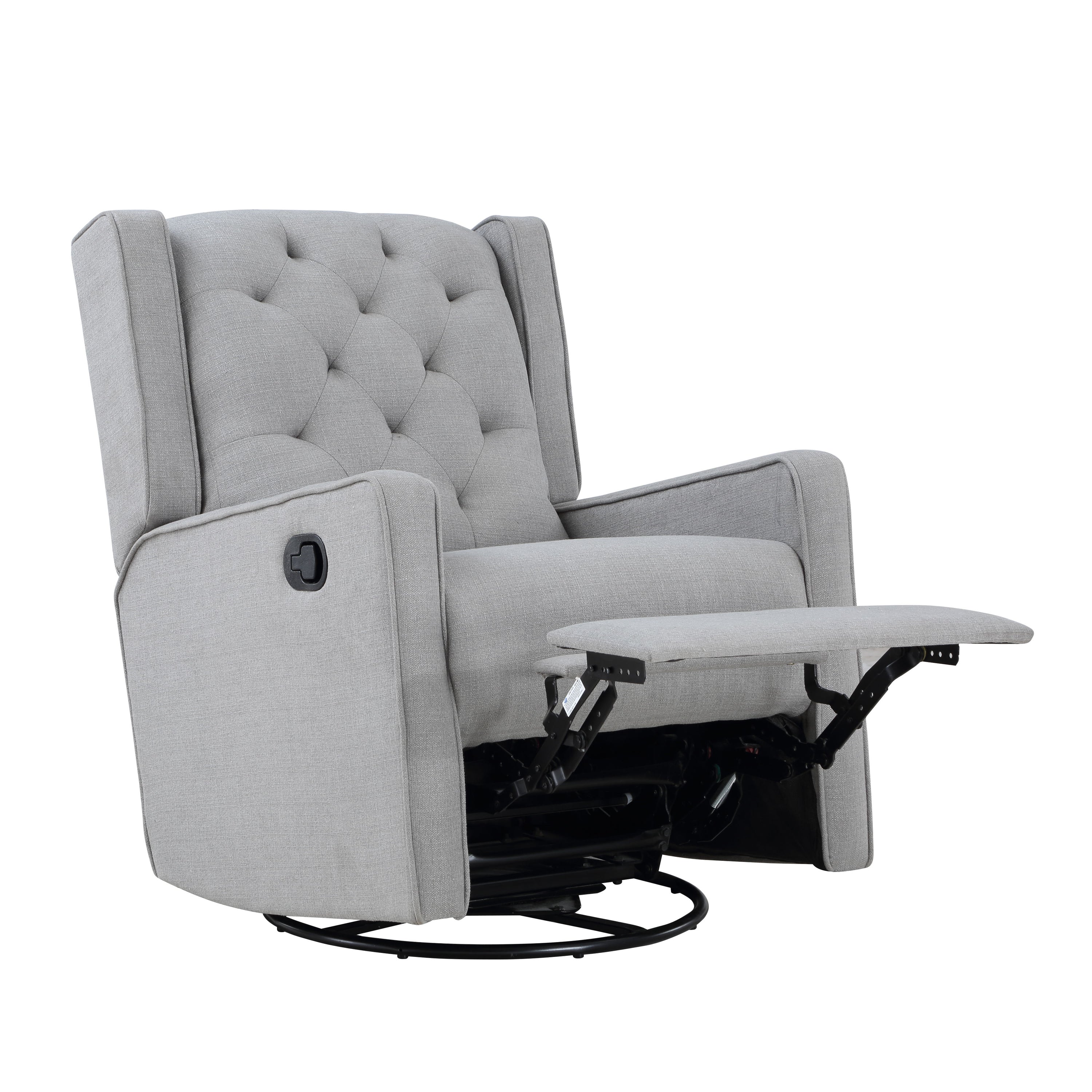 Milah - Gliding Swivel Recliner Tufted