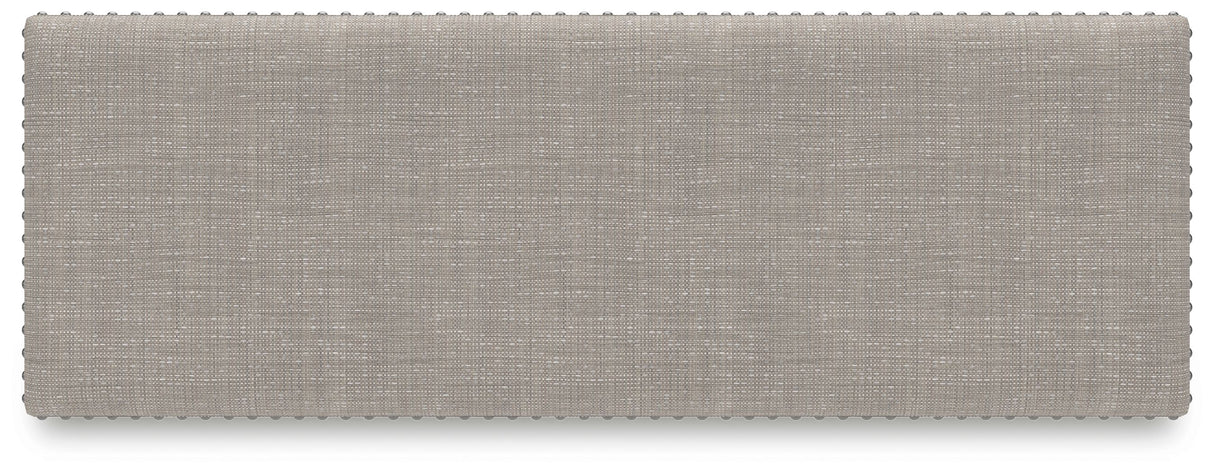 Robbinsdale - Antique White - Dbl Counter Height Upholstered Dining Bench by Signature Design by Ashley® | Bel Furniture