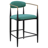 Tina - Metal Counter Height Bar Stool With Upholstered Back And Seat (Set of 2) by Coaster Fine Furniture | Bel Furniture