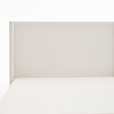 Hosford - Minimalist Canvas Upholstered Wingback Bed