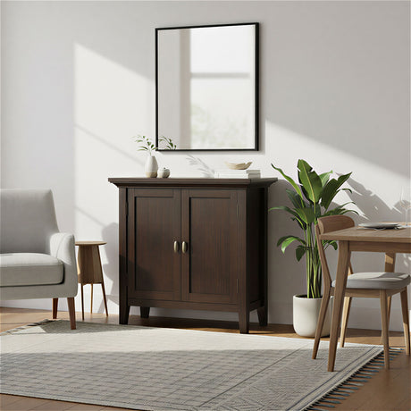 Redmond - Low Storage Cabinet - Brunette Brown - view 8