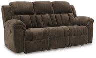 Frohn - Reclining Sofa Dark Brown by Signature Design by Ashley® | Bel Furniture