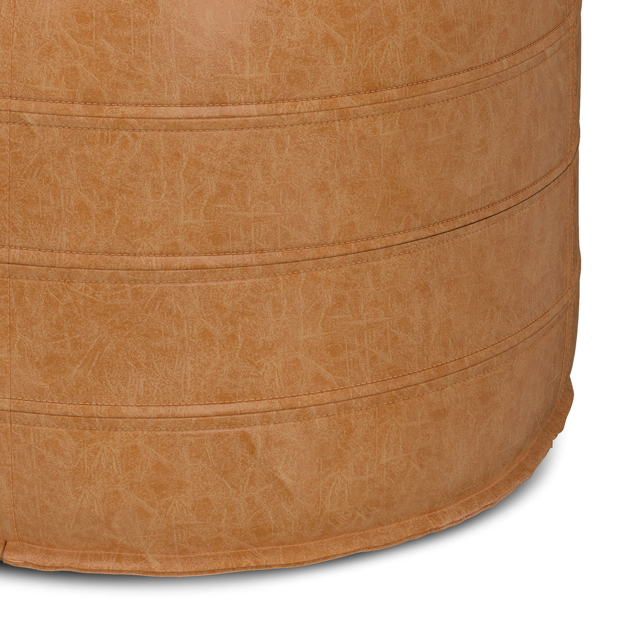 Brody - Round Pouf by Simpli-Home | Bel Furniture