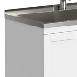 Reed - Deluxe Laundry Cabinet With Pull-Out Faucet And Stainless Steel Sink