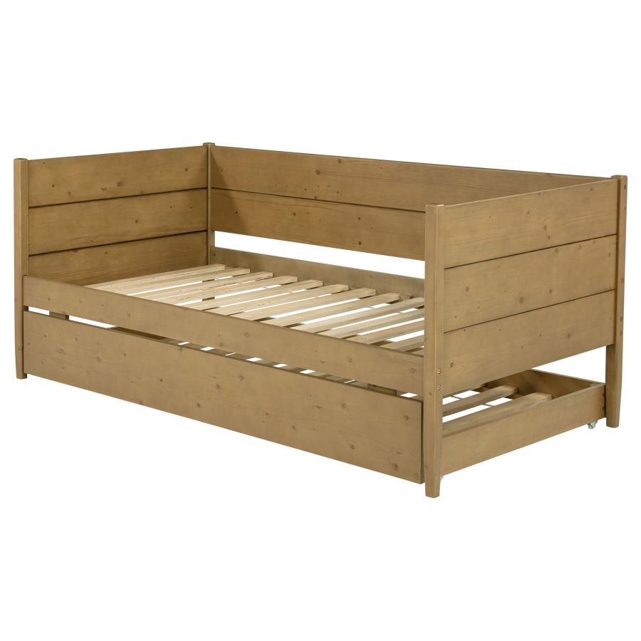 Calinda - Wood Twin Daybed With Trundle - Natural by Coaster Fine Furniture | Bel Furniture