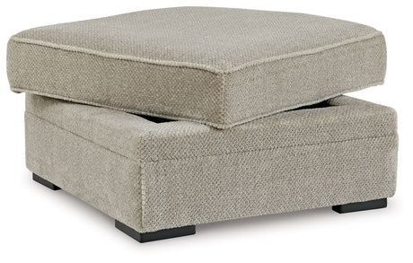 Calnita - Sisal - Ottoman With Storage by Benchcraft® | Bel Furniture