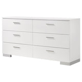 Felicity - 6-Drawer Dresser by CoasterEssence | Bel Furniture