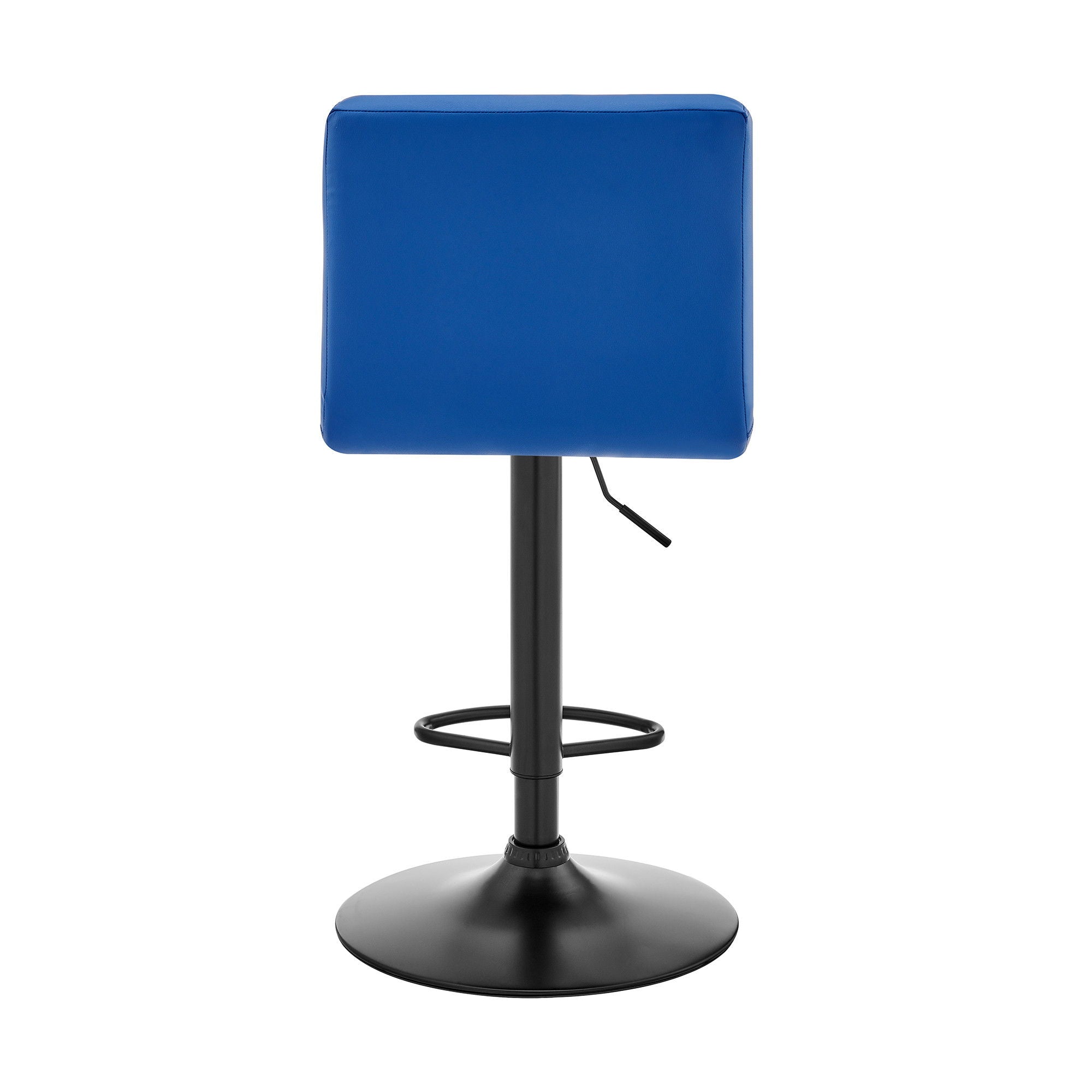 Swivel Low Back Adjustable Height Bar Chair - Blue / Black