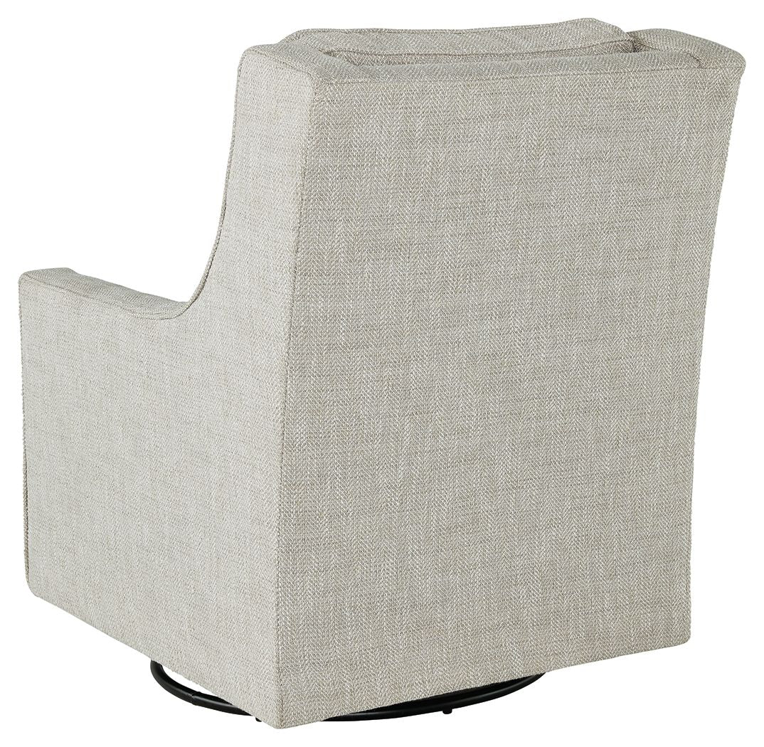 Kambria - Fog - Swivel Glider Accent Chair by Signature Design by Ashley® | Bel Furniture
