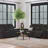 Brentwood - Upholstered Reclining Sofa Set Dark Gray 2 Pc. Sofa, Loveseat by Coaster Fine Furniture | Bel Furniture