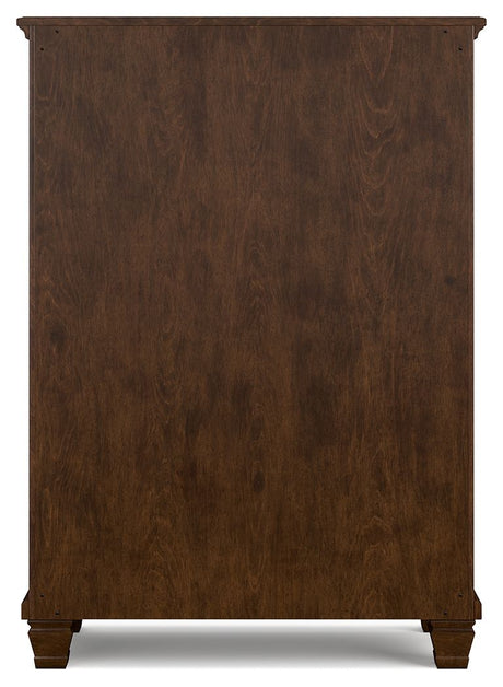 Danabrin - Brown - Five Drawer Chest by Signature Design by Ashley® | Bel Furniture