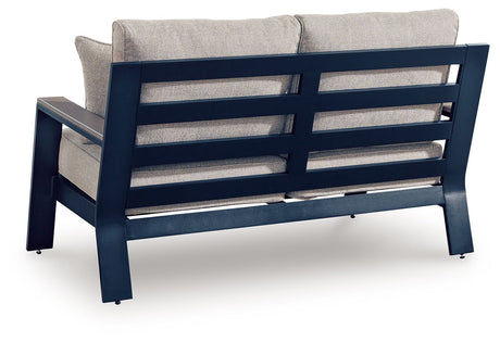 East Beach - Loveseat With Cushion - Blue - view 4