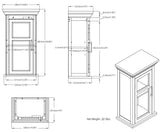 Avington - Single Door Wall Cabinet - Pure White by Simpli-Home | Bel Furniture