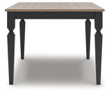 Brenkerton - Rectangular Dining Room Table - Grayish Brown / Black