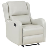 Kelsey - Upholstered English Arm Recliner Chair - Ivory by Coaster Fine Furniture | Bel Furniture