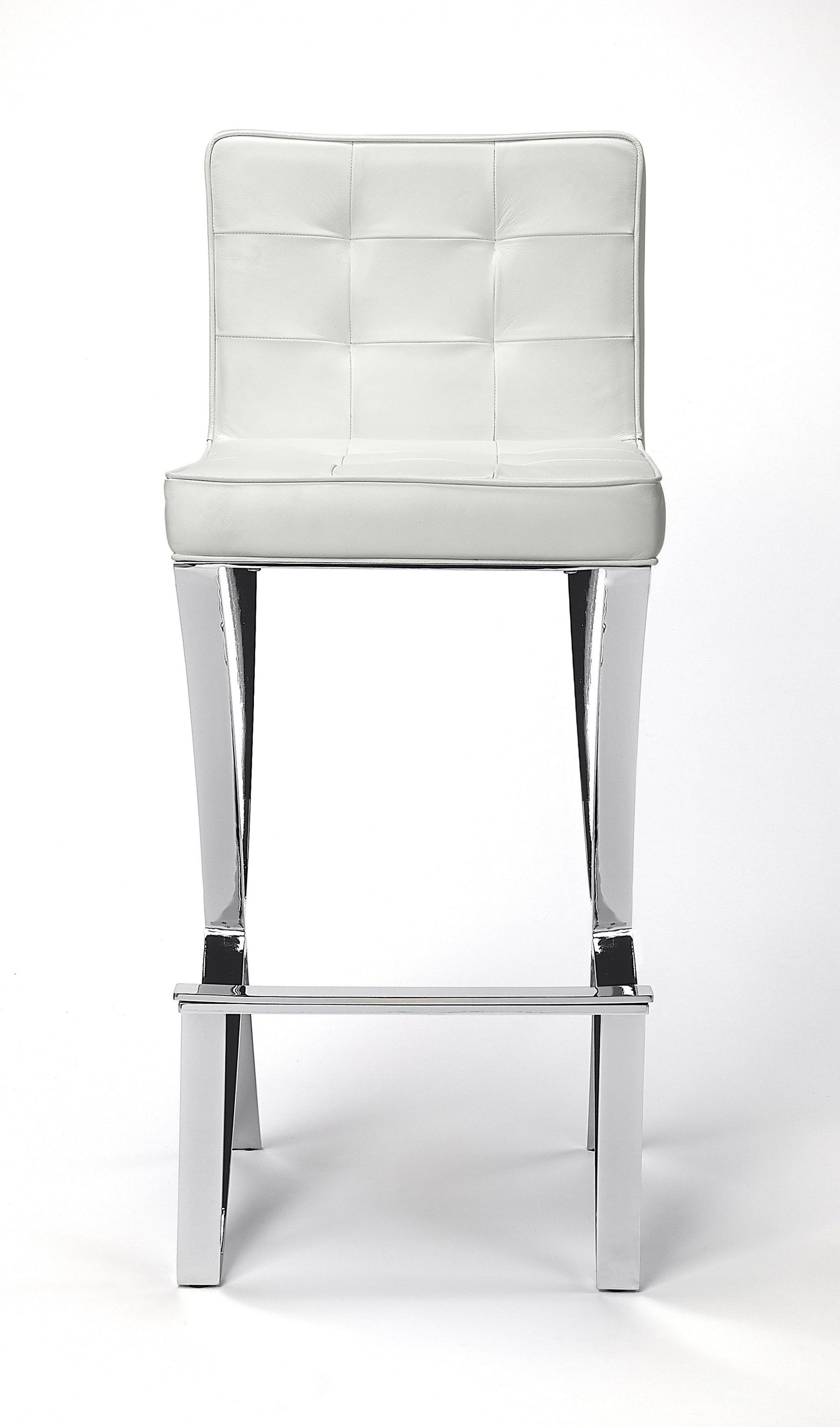 Iron Bar Chair - Off - White / Silver