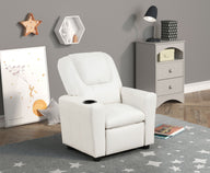 Marisa - PU Leather Kids Recliner Chair With Cupholder by Lilola Home | Bel Furniture