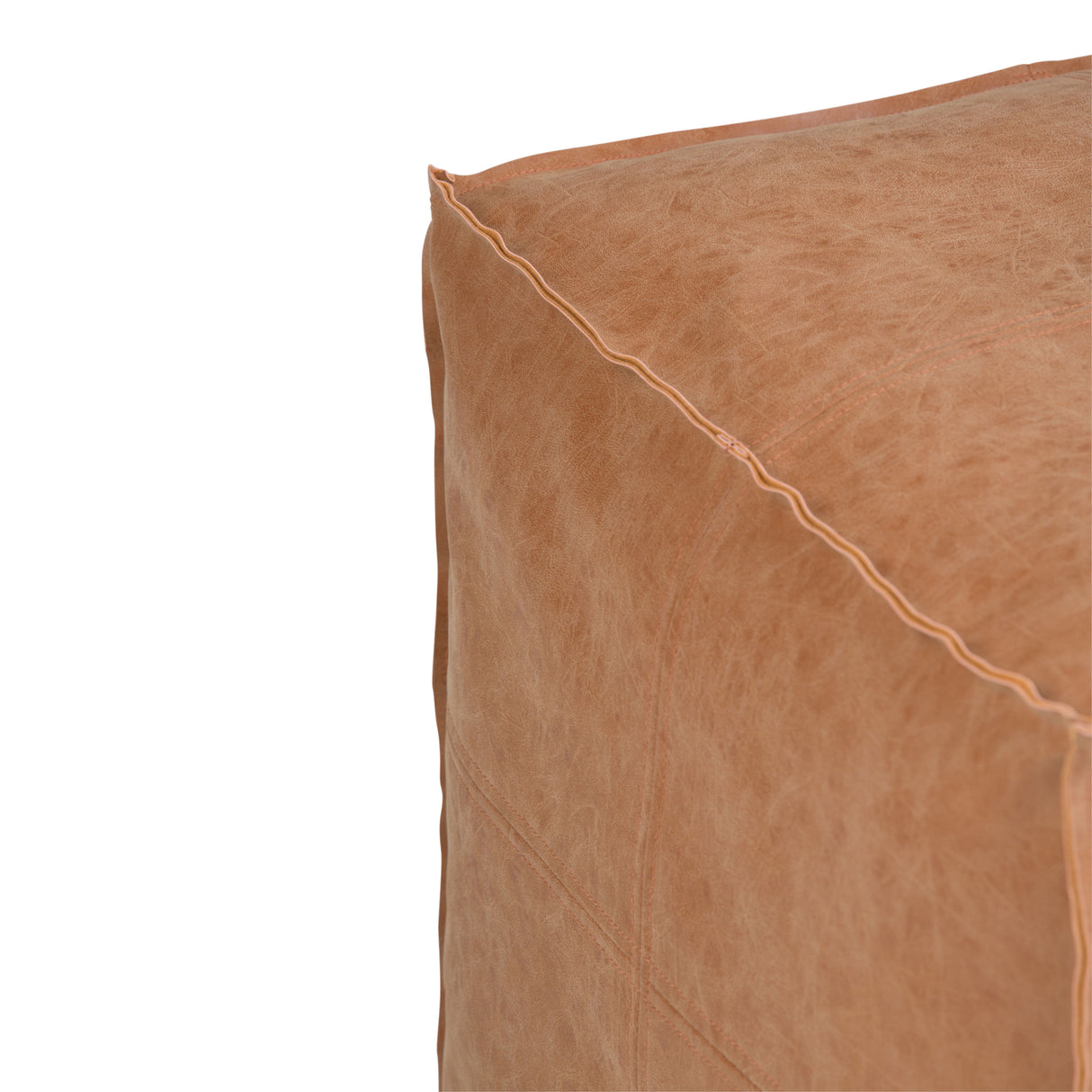 Brody - Versatile Square Pouf by Simpli-Home | Bel Furniture