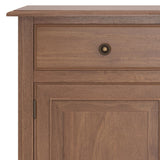 Connaught - Entryway Storage Cabinet - Medium Saddle Brown by Simpli-Home | Bel Furniture