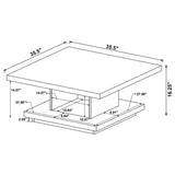 Reston - Square Coffee Table Set by Coaster Fine Furniture | Bel Furniture