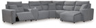 ModMax II - Salt And Pepper - Reclining Sectional