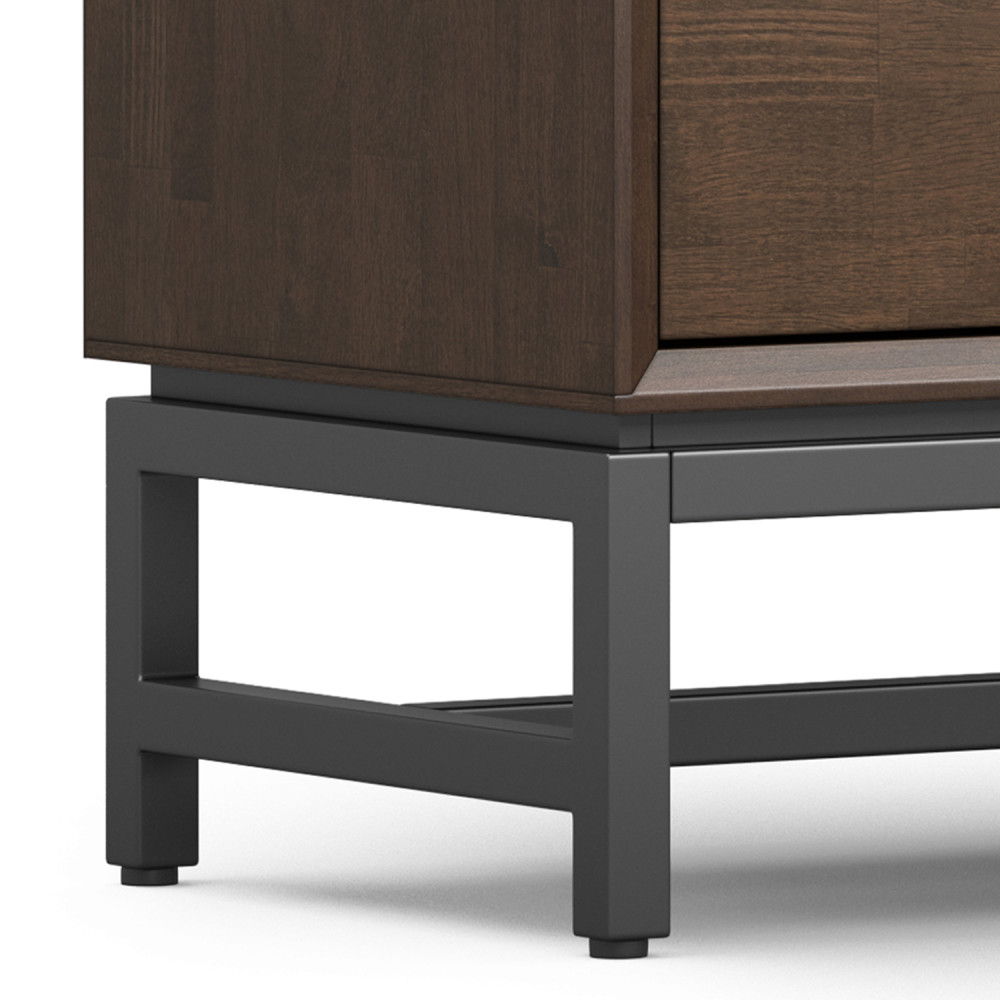 Banting - Low TV Stand - Walnut Brown by Simpli-Home | Bel Furniture