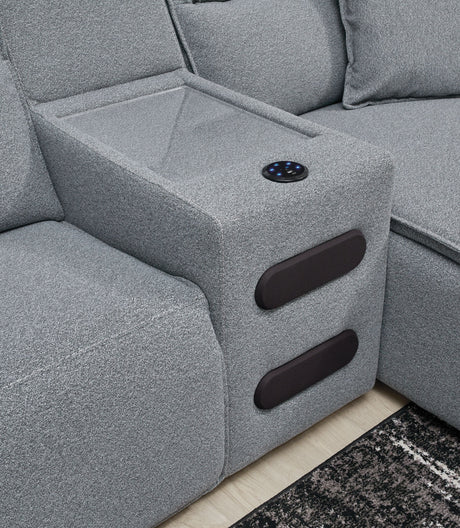 Modmax - Salt And Pepper - Reclining Sectional by Signature Design by Ashley® | Bel Furniture
