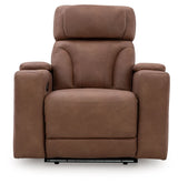 Clean-Slate - Power Recliner / Adj Headrest - Caramel