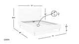 Stockholm - Modern Wavy Headboard Platform Bed by Jennifer Taylor Home | Bel Furniture