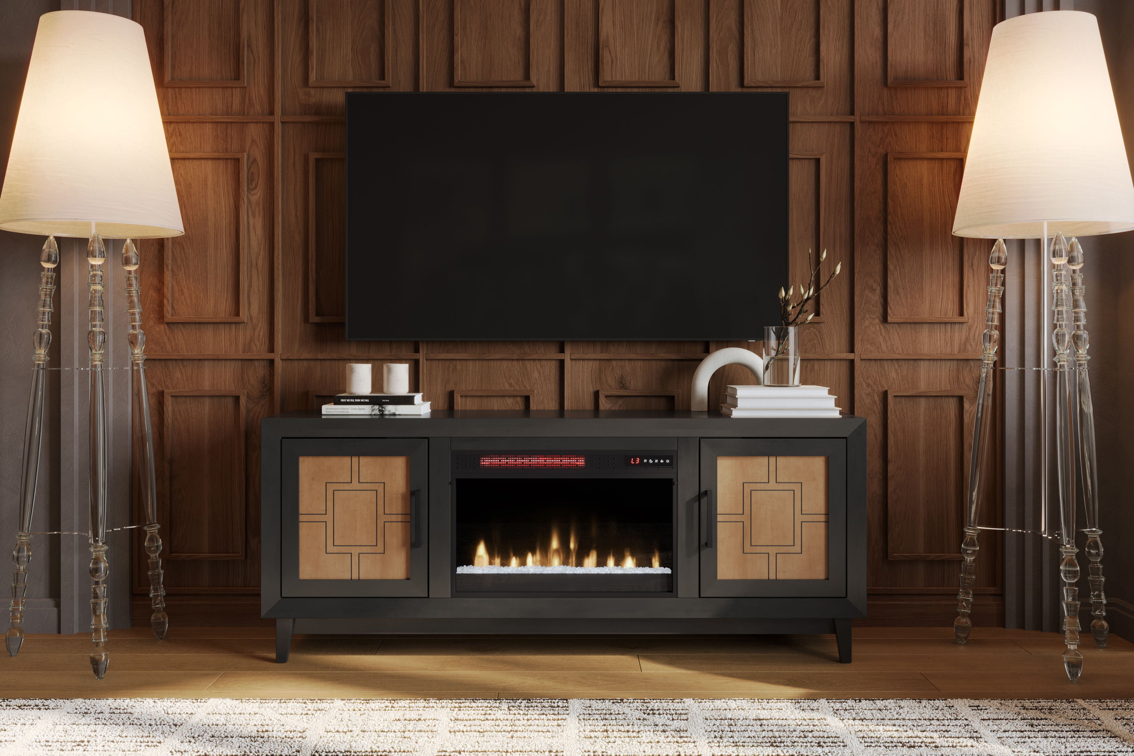 Ventura - Fireplace TV Stand For TVs