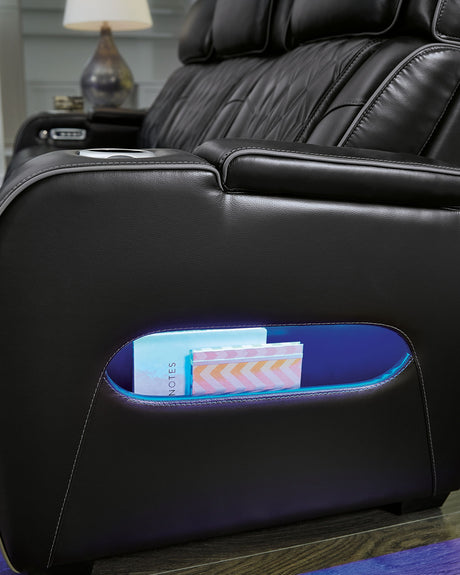 Boyington - Power Reclining Sofa With Adj Headrest by Signature Design by Ashley® | Bel Furniture