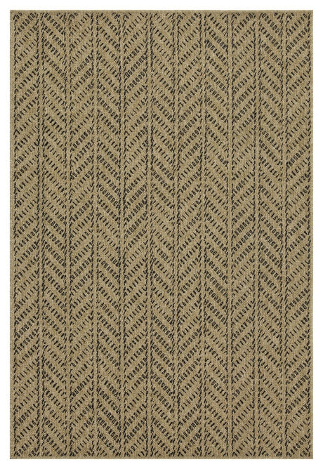 Earth - 7'10" X 10'3" Indoor, Outdoor Area Rug - Black, Natural - view 4