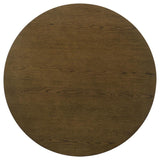 Ottowa - Round Wood Table With Shelf