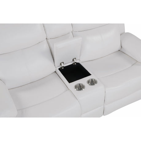 Blanche - Console Reclining Loveseat With LED Lights And Speakers - view 29
