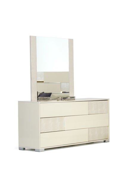 Three Drawer Dresser - Beige