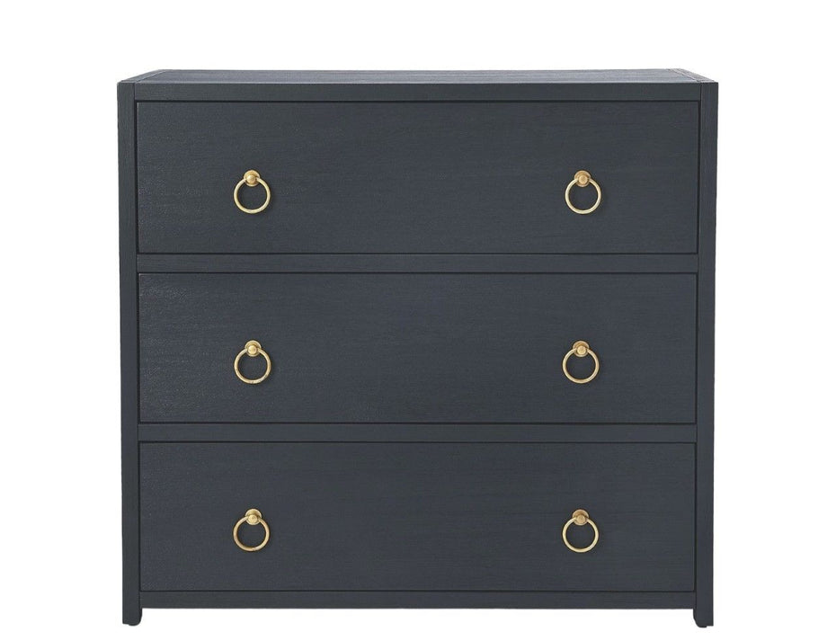 Three Drawer Standard Chest - Navy Blue