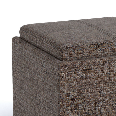 Rockwood - Upholstered Cube Storage Ottoman With Tray - view 63