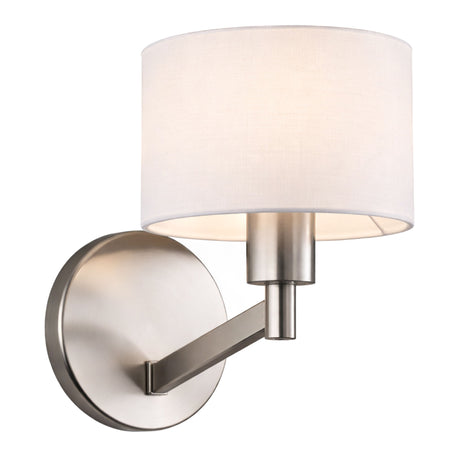 Nebula - Base Wall Lamp With Rotary Switch Shade - Brushed Nickel / Silver / White - view 5