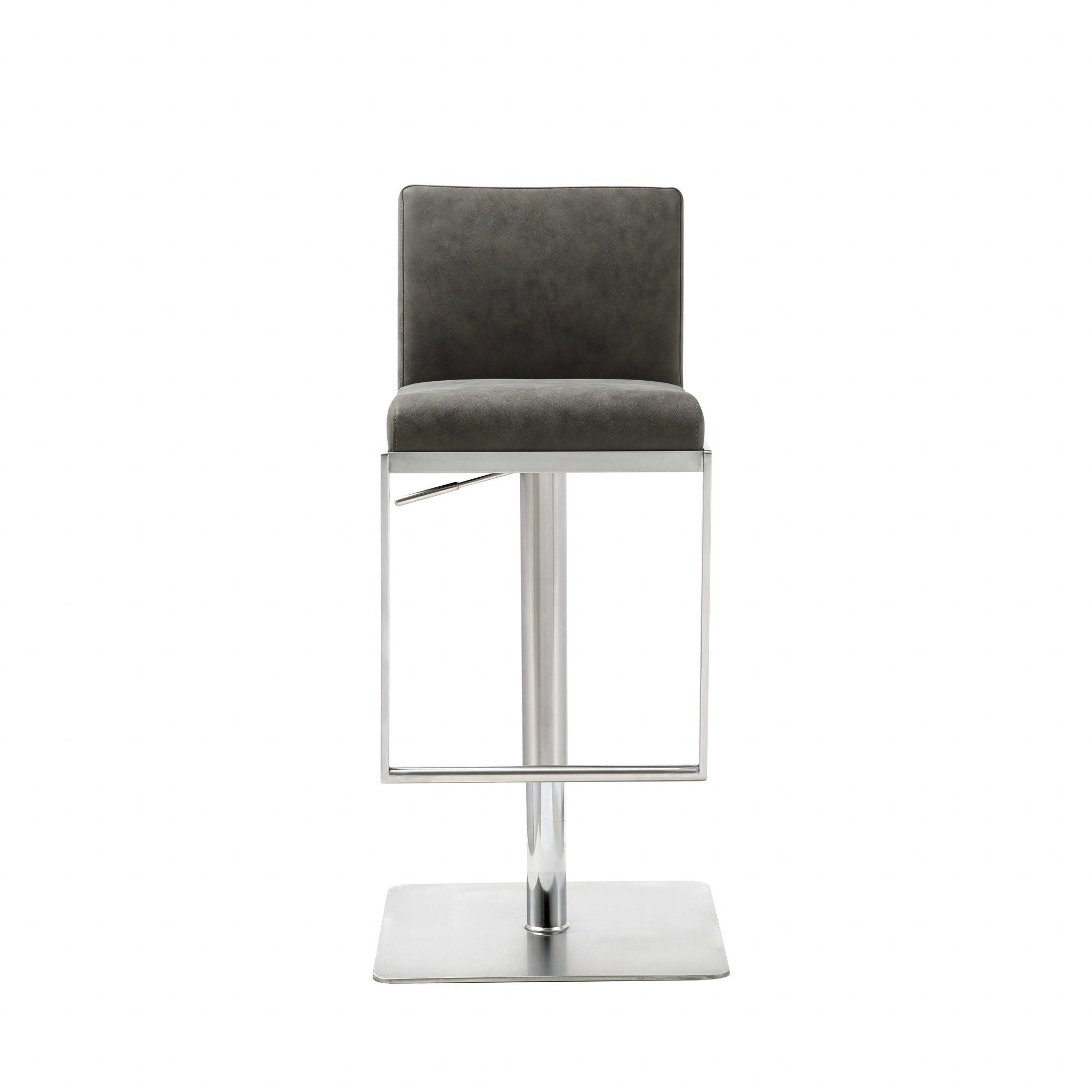 Stainless Steel Bar Chair - Gray / Silver