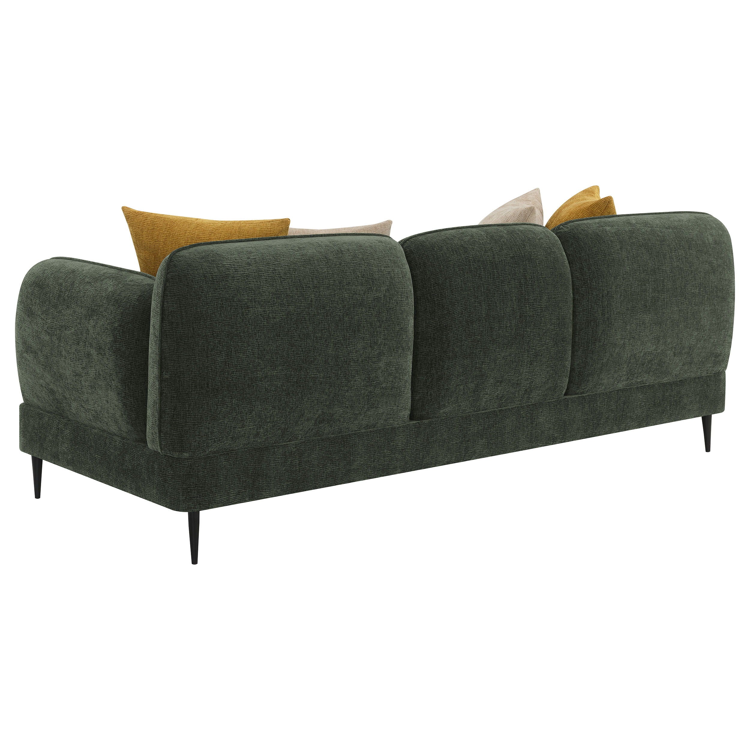 Jade - 2 Piece Chenille Upholstered Sofa Set - Green