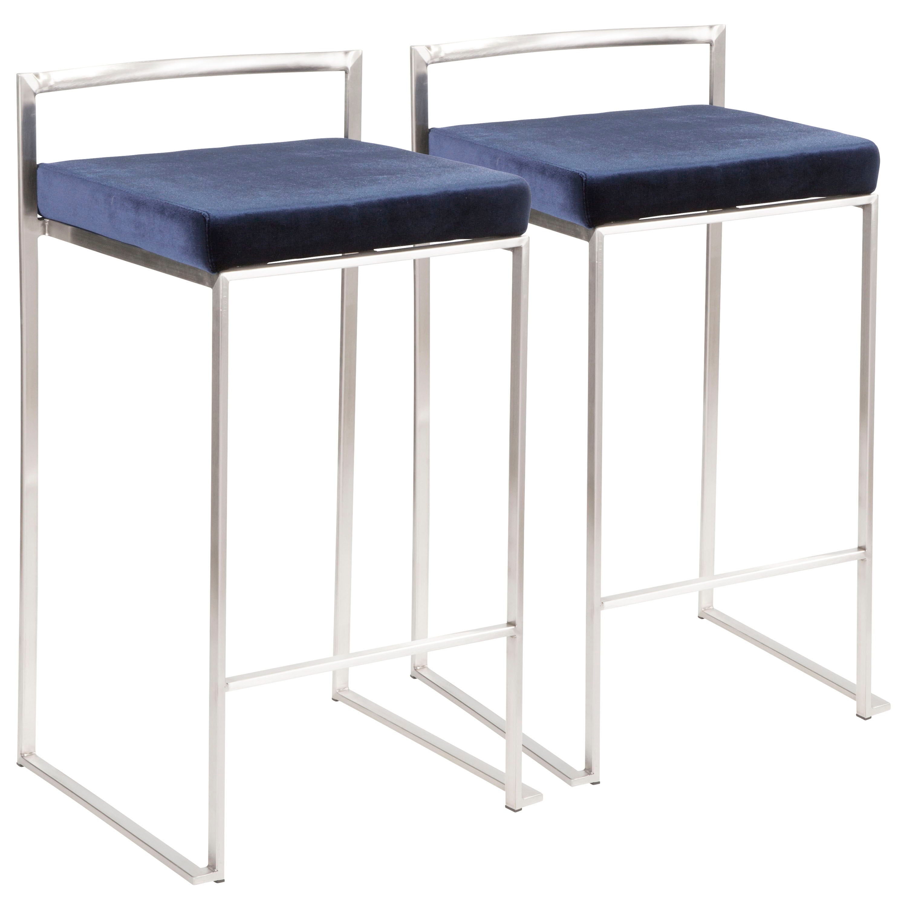 Fuji - Contemporary Elegant Stackable Counter Stool Set