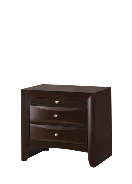 Emily - Nightstand Dark Brown by Crown Mark | Bel Furniture