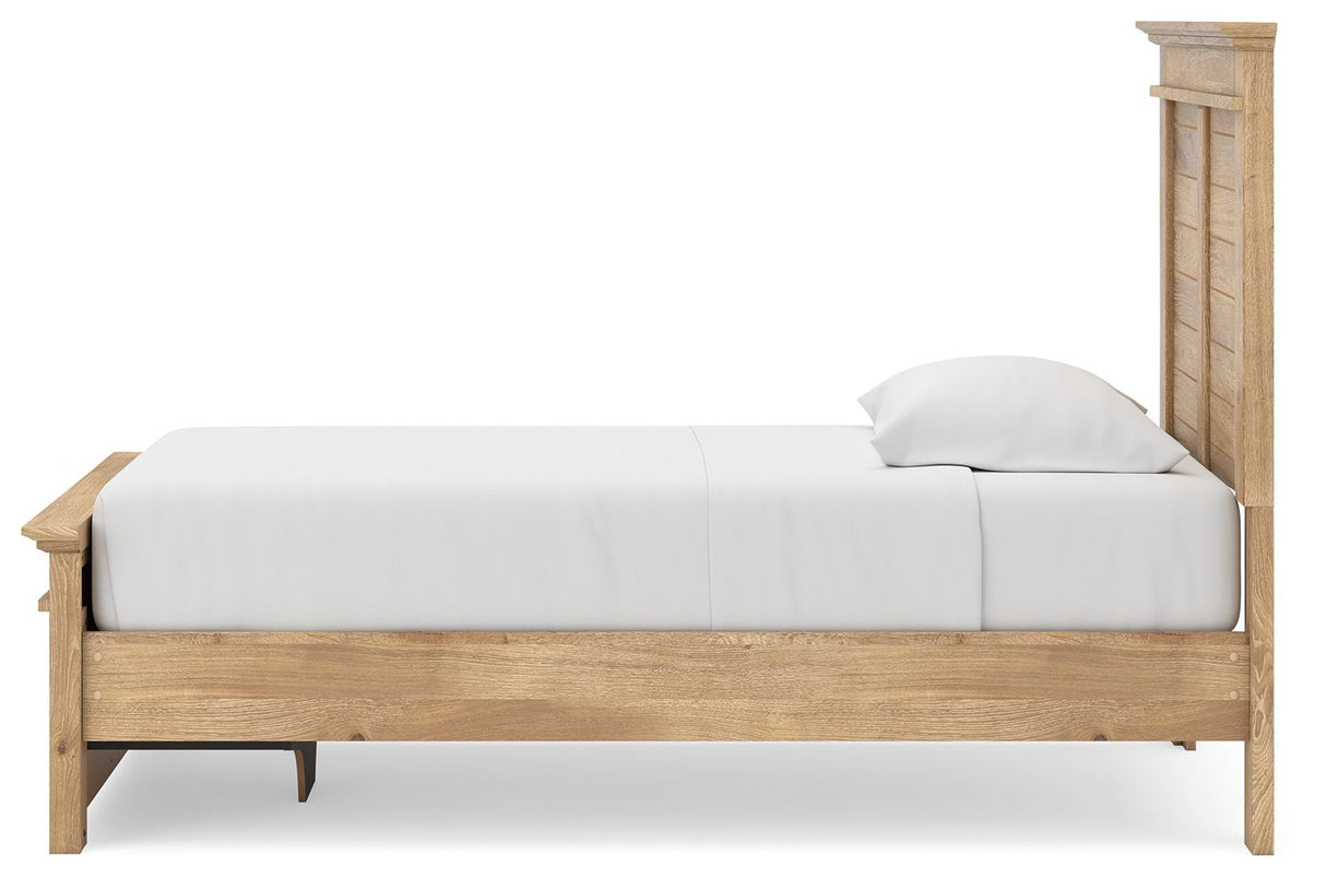 Makidern - Panel Storage Bed With Storage Footboard